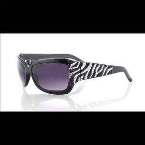 Jimmy Crystal New York Zebra Sunglasses